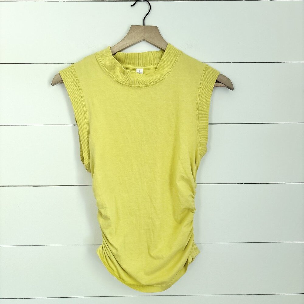 Daily Practice Anthropologie women's bright yellow tank Size XS